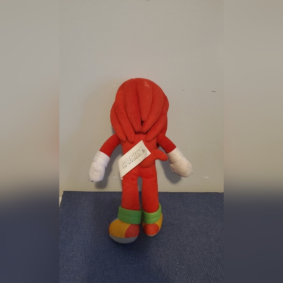 9" 2022 sonic the hedgehog 2 the movie knuckels soft plush. - Picture 2 of 2